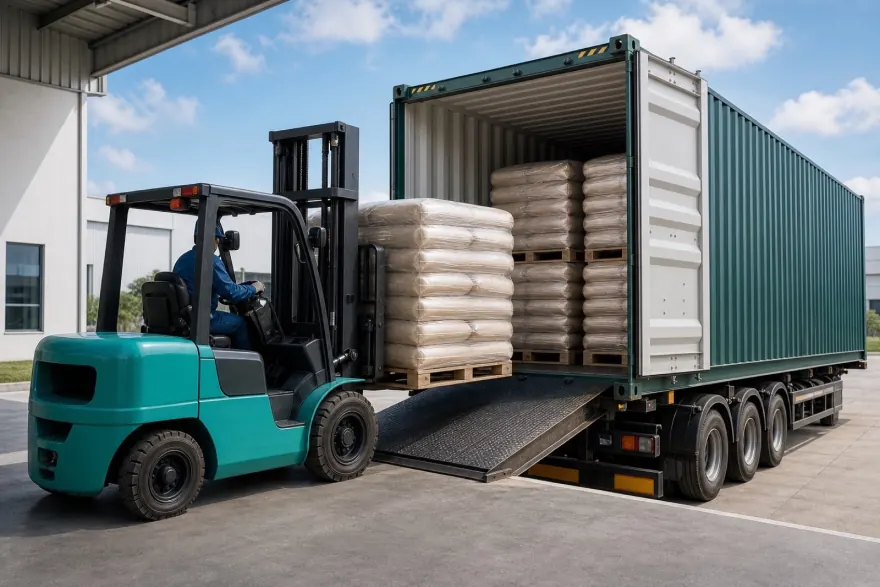 Containers loaded for export