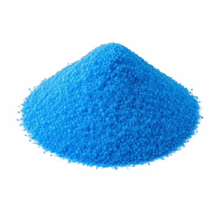 Fine blue water-soluble NPK fertilizer powder